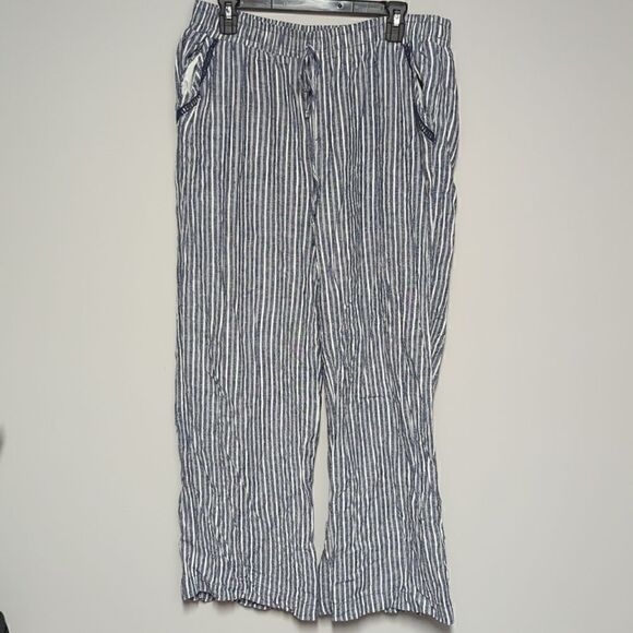 Briggs Blue and White Striped Pants - Picture 1 of 7